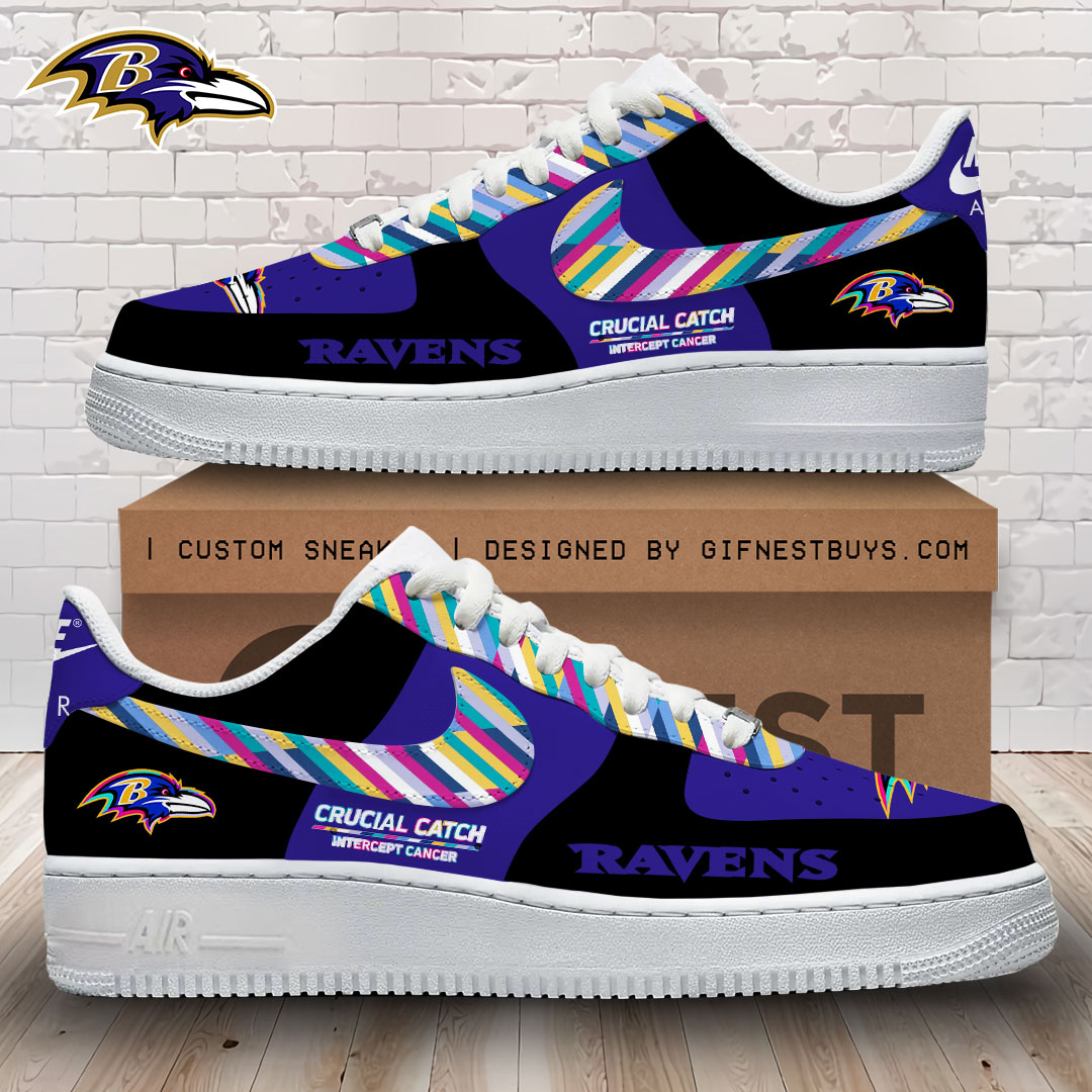 JWFancy Baltimore Ravens Air Low-Top Sneakers Shoes For Men And Women