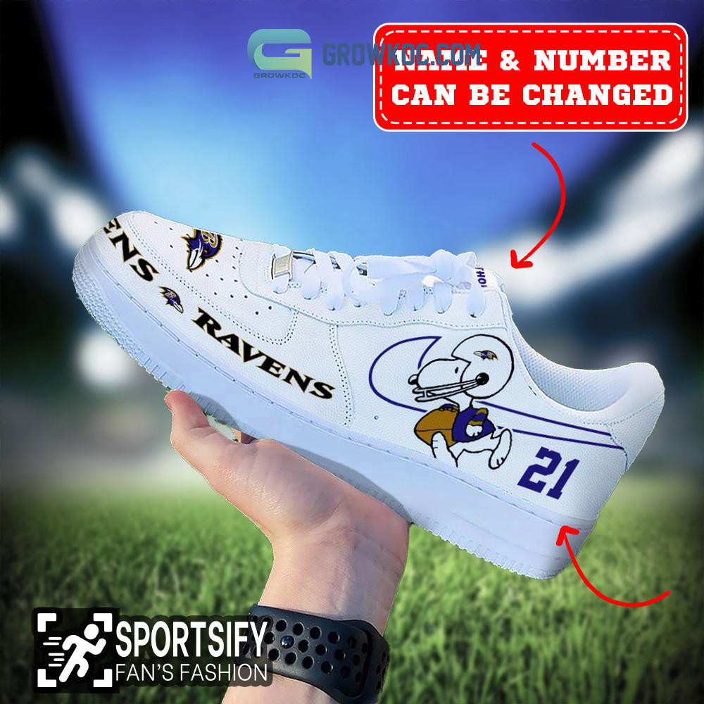 JWFancy Baltimore Ravens Air Low-Top Sneakers Shoes For Men And Women