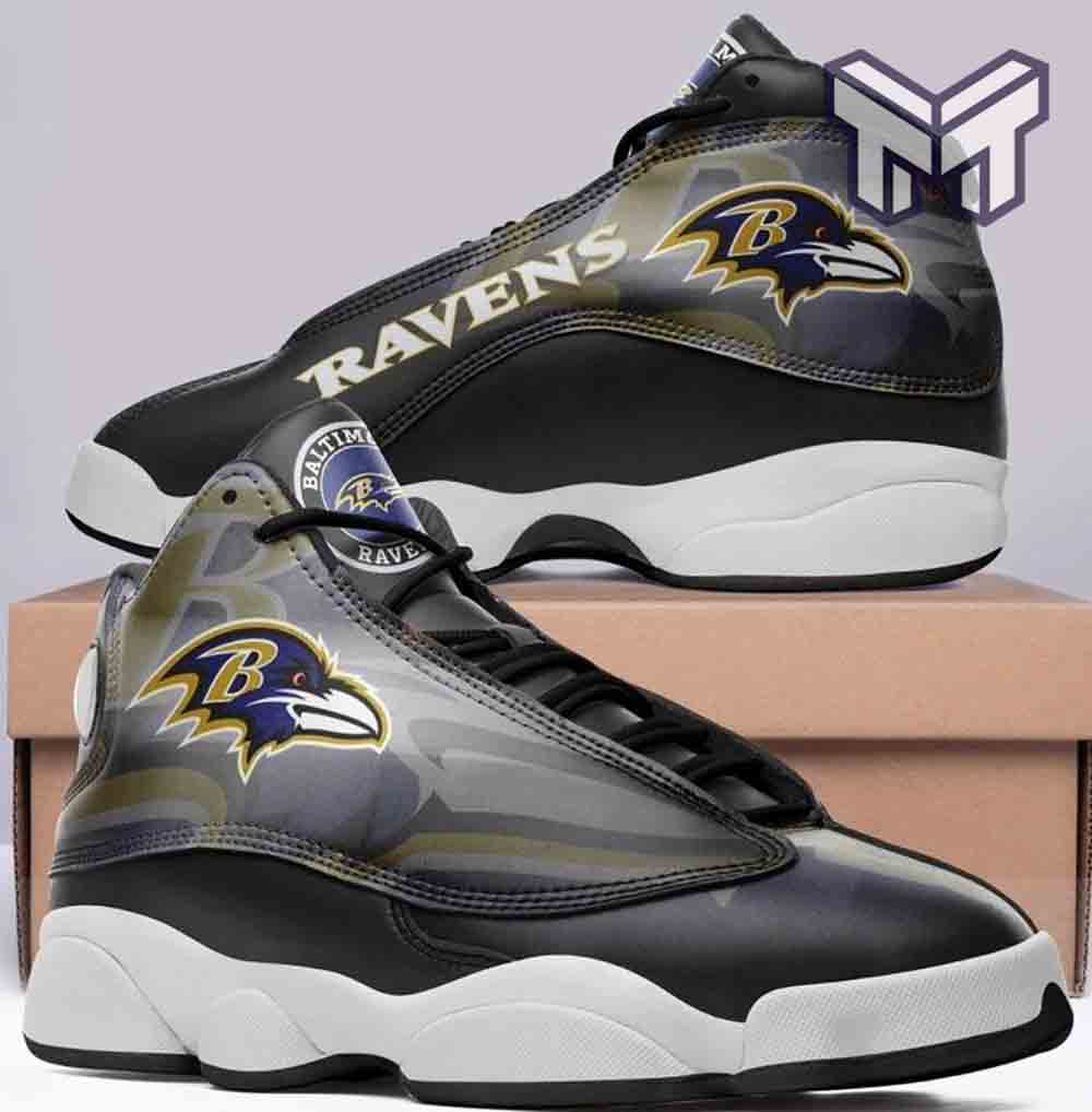 JWFancy Baltimore Ravens AJ13 Sneakers Shoes For Men And Women