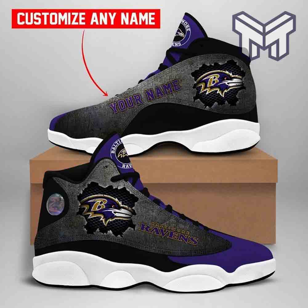 JWFancy Baltimore Ravens AJ13 Sneakers Shoes For Men And Women