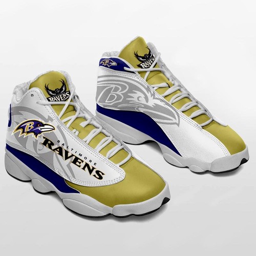 JWFancy Baltimore Ravens AJ13 Sneakers Shoes For Men And Women