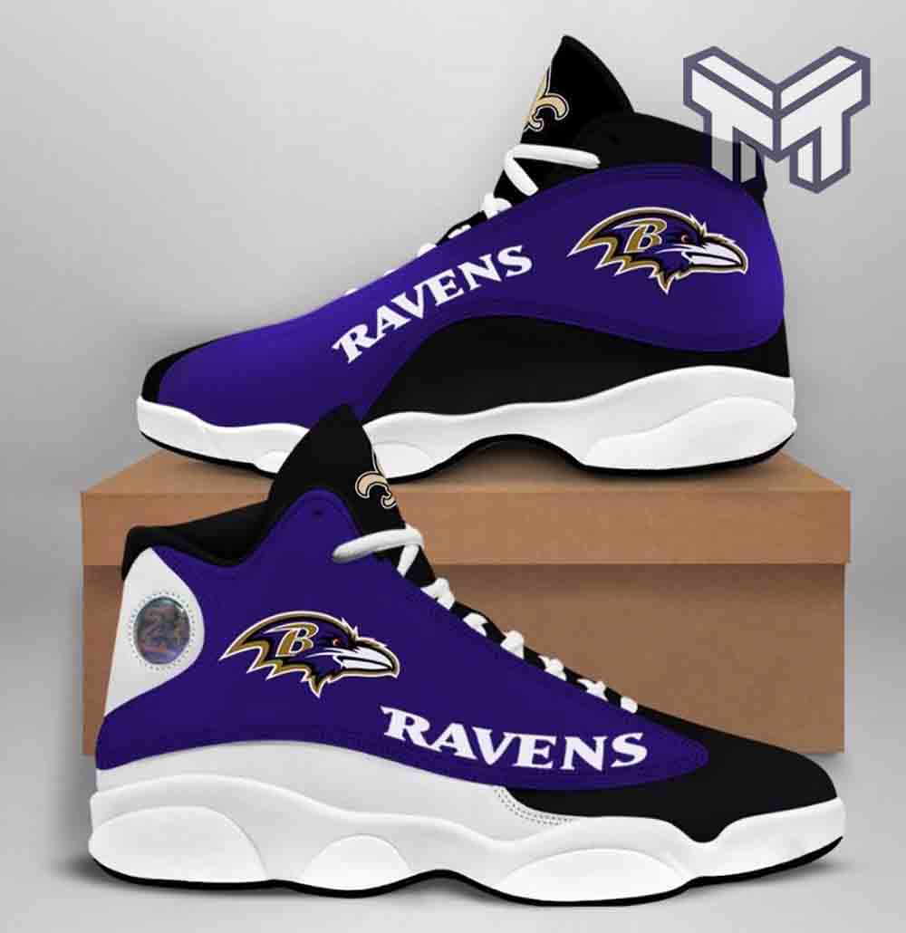 JWFancy Baltimore Ravens AJ13 Sneakers Shoes For Men And Women