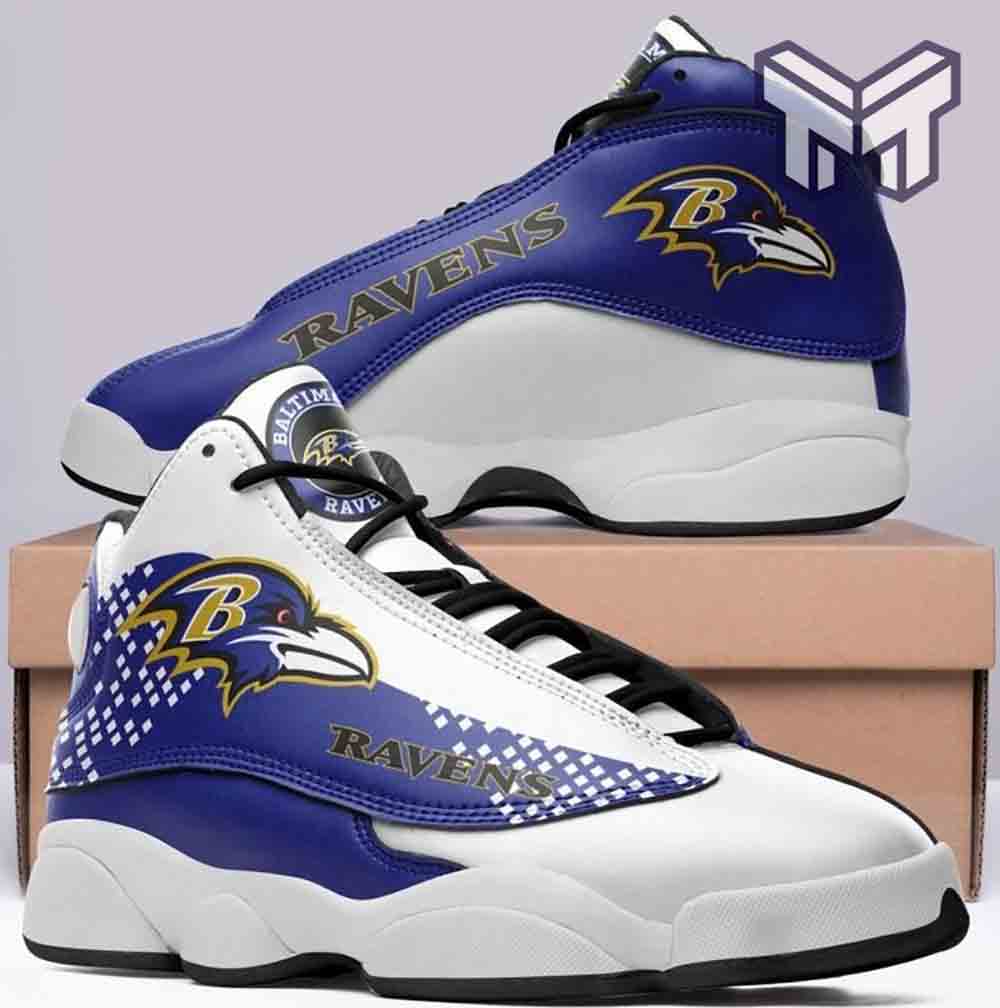 JWFancy Baltimore Ravens AJ13 Sneakers Shoes For Men And Women