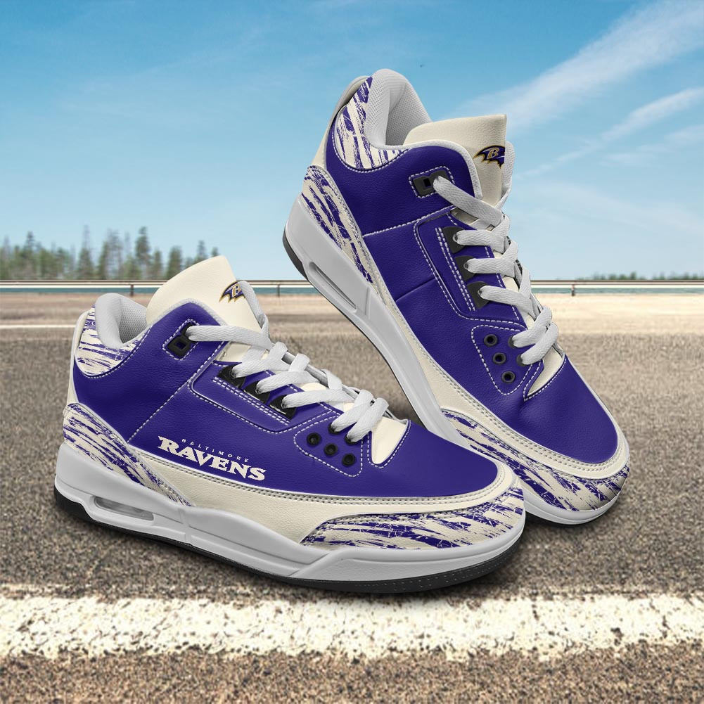 JWFancy Baltimore Ravens AJ3 Sneakers Shoes For Men And Women