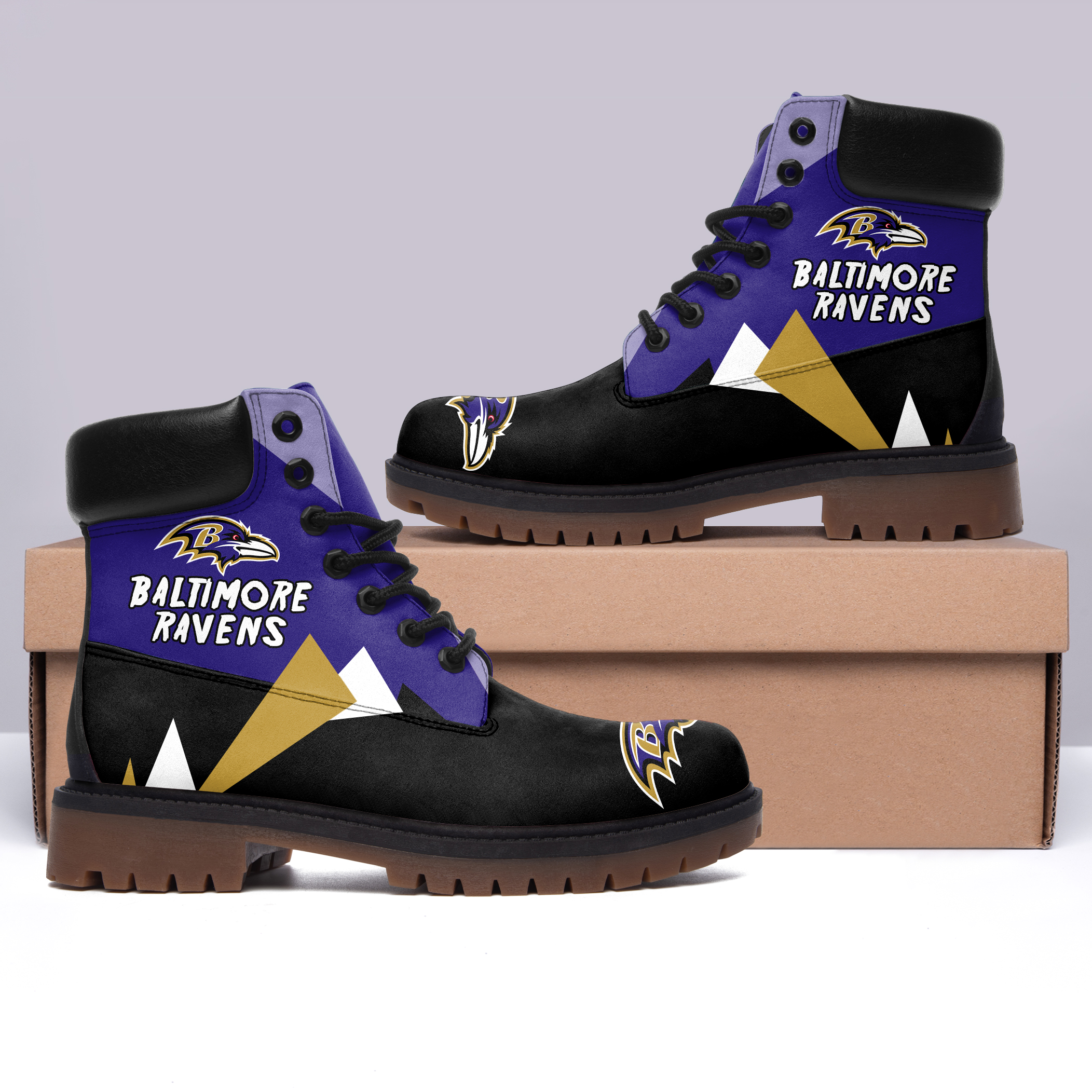 JWFancy Baltimore Ravens Boots Shoes For Men And Women