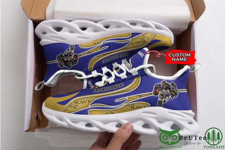 JWFancy Baltimore Ravens Max Soul Shoes Sneakers For Men And Women