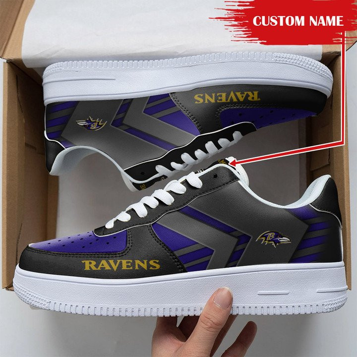 JWFancy Baltimore Ravens NFL Air Low-Top Sneakers Shoes For Men And Women