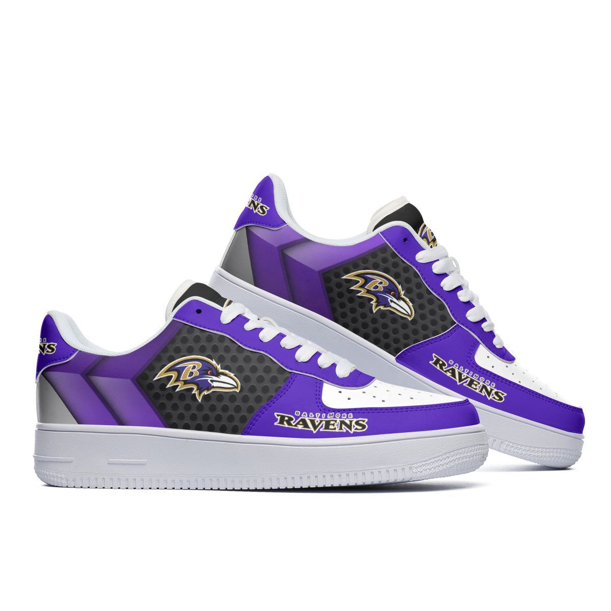 JWFancy Baltimore Ravens NFL Air Low-Top Sneakers Shoes For Men And Women