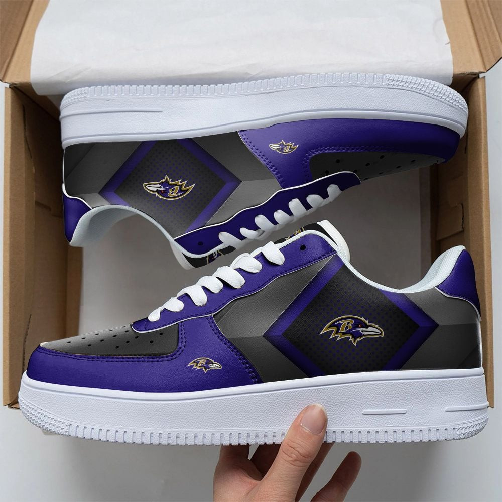 JWFancy Baltimore Ravens NFL Air Low-Top Sneakers Shoes For Men And Women
