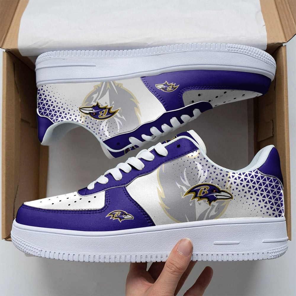JWFancy Baltimore Ravens NFL Air Low-Top Sneakers Shoes For Men And Women