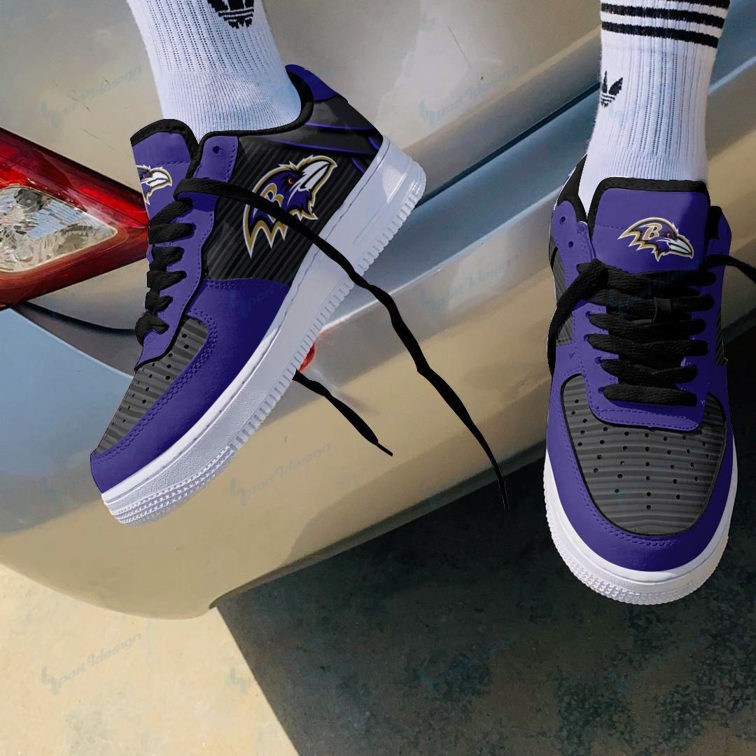 JWFancy Baltimore Ravens NFL Air Low-Top Sneakers Shoes For Men And Women