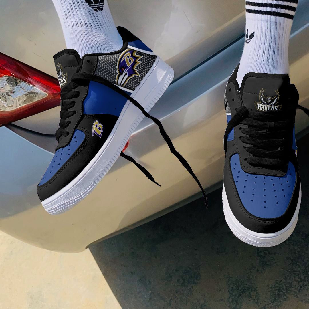 JWFancy Baltimore Ravens NFL Air Low-Top Sneakers Shoes For Men And Women