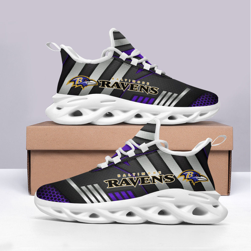 JWFancy Baltimore Ravens NFL Max Soul Shoes Sneakers For Men And Women