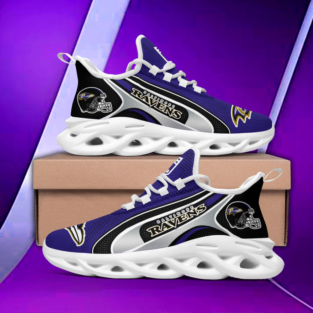 JWFancy Baltimore Ravens NFL Max Soul Shoes Sneakers For Men And Women
