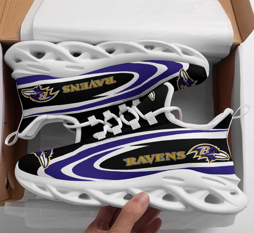 JWFancy Baltimore Ravens NFL Max Soul Shoes Sneakers For Men And Women