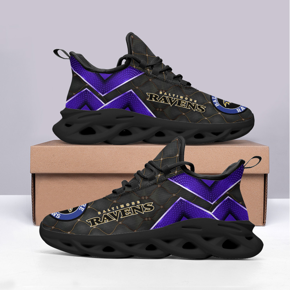 JWFancy Baltimore Ravens NFL Max Soul Shoes Sneakers For Men And Women