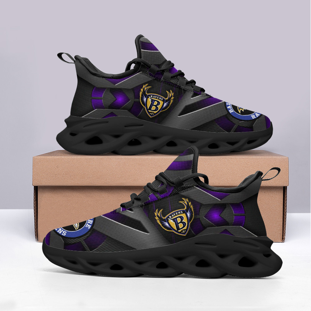 JWFancy Baltimore Ravens NFL Max Soul Shoes Sneakers For Men And Women