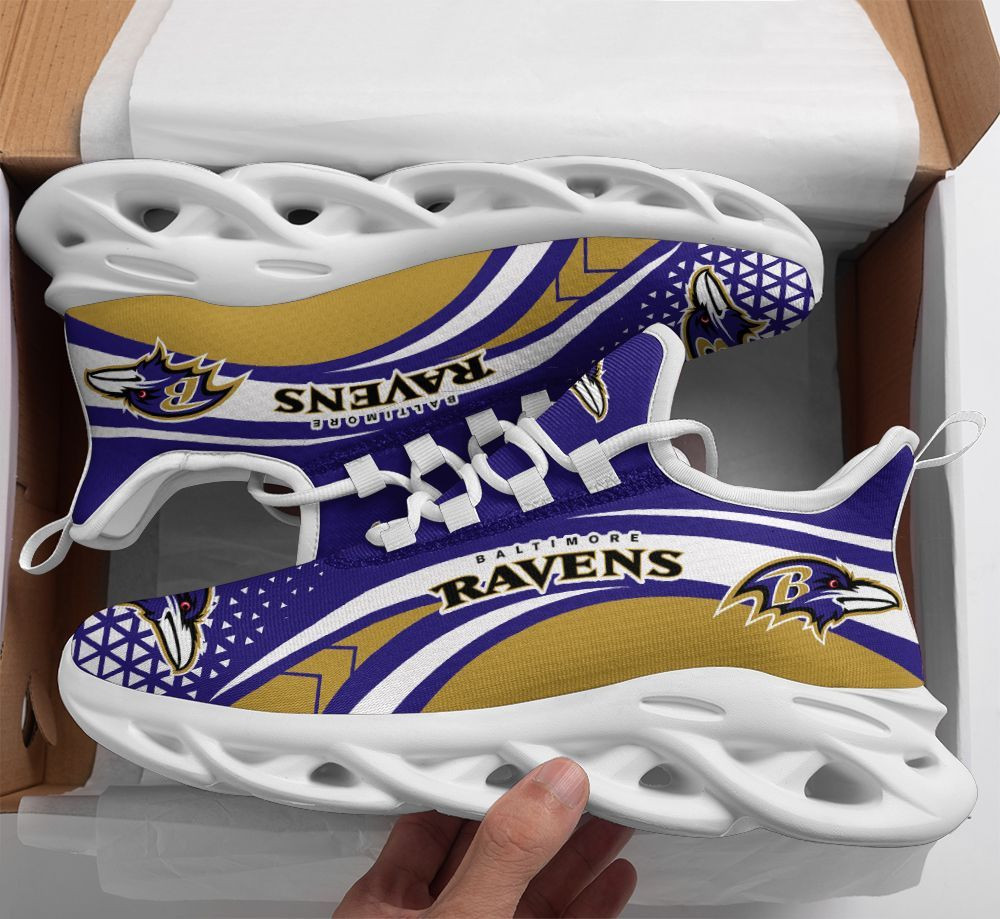 JWFancy Baltimore Ravens NFL Max Soul Shoes Sneakers For Men And Women