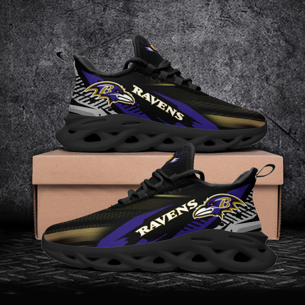 JWFancy Baltimore Ravens NFL Max Soul Shoes Sneakers For Men And Women