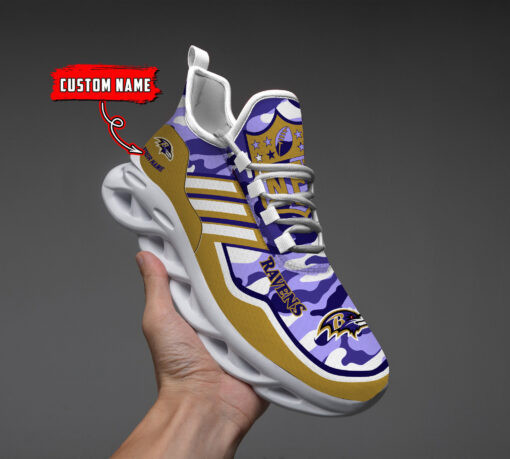JWFancy Baltimore Ravens NFL Max Soul Shoes Sneakers For Men And Women