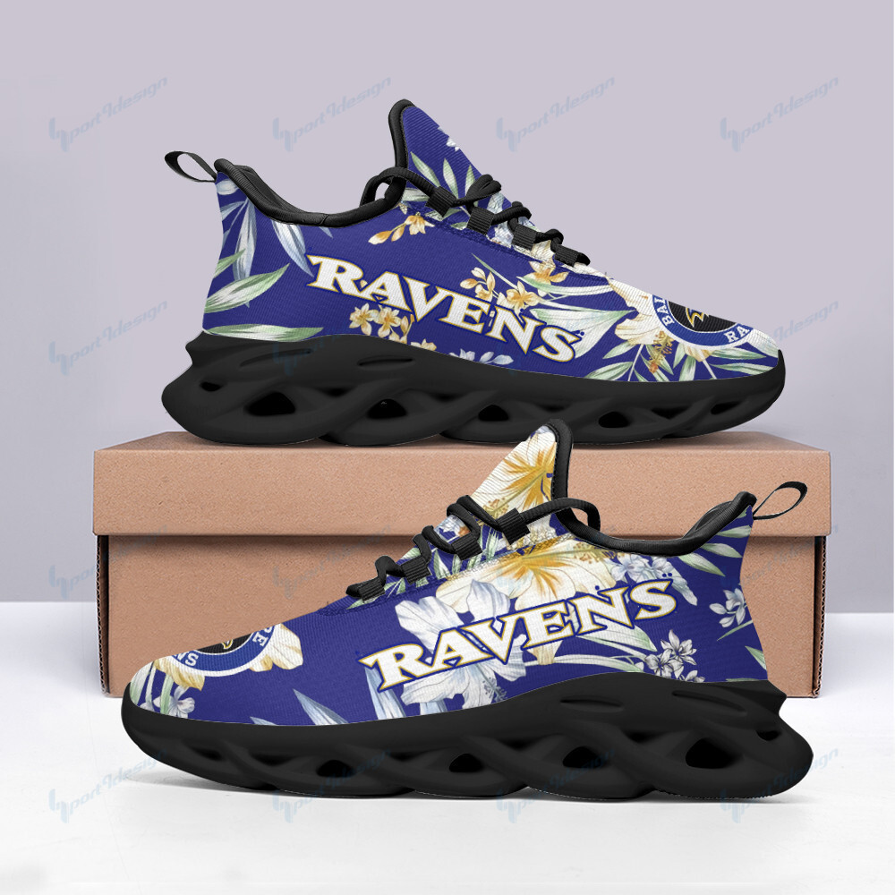 JWFancy Baltimore Ravens NFL Max Soul Shoes Sneakers For Men And Women