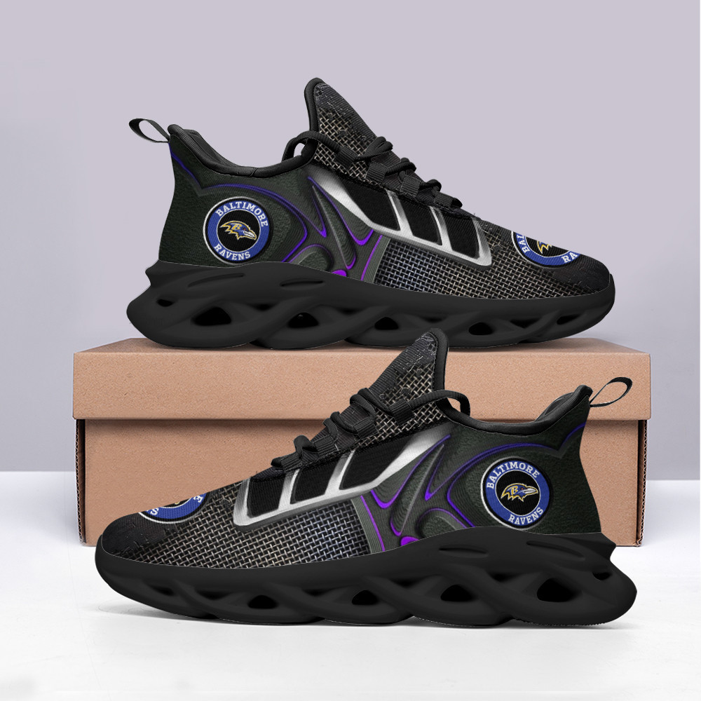 JWFancy Baltimore Ravens NFL Max Soul Shoes Sneakers For Men And Women