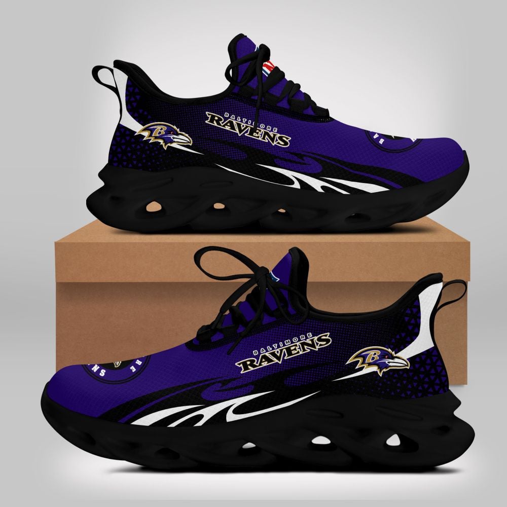 JWFancy Baltimore Ravens NFL Max Soul Shoes Sneakers For Men And Women