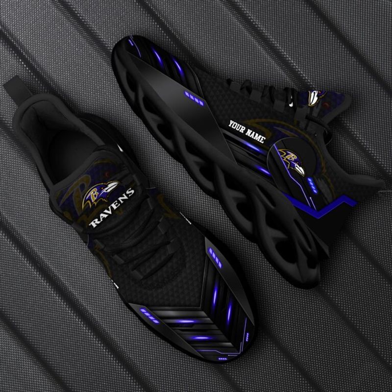 JWFancy Baltimore Ravens NFL Max Soul Shoes Sneakers For Men And Women