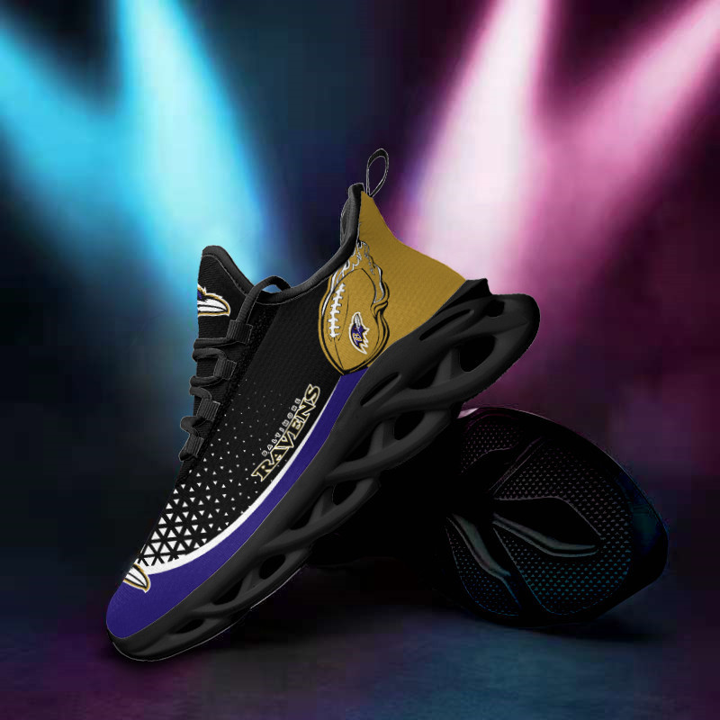 JWFancy Baltimore Ravens NFL Max Soul Shoes Sneakers For Men And Women