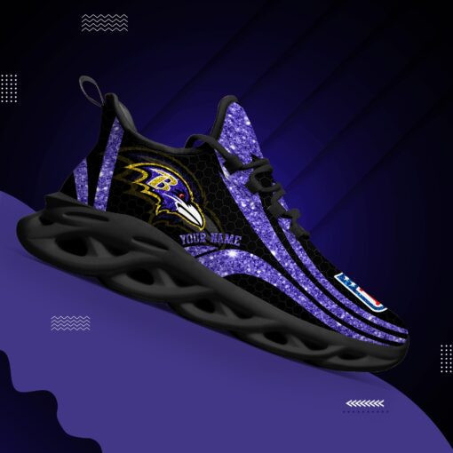 JWFancy Baltimore Ravens NFL Max Soul Shoes Sneakers For Men And Women