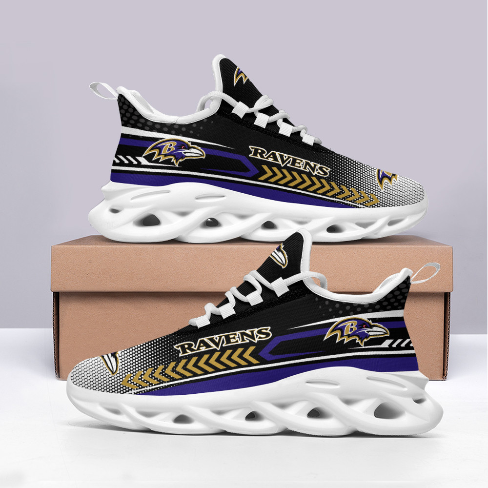 JWFancy Baltimore Ravens NFL Max Soul Shoes Sneakers For Men And Women