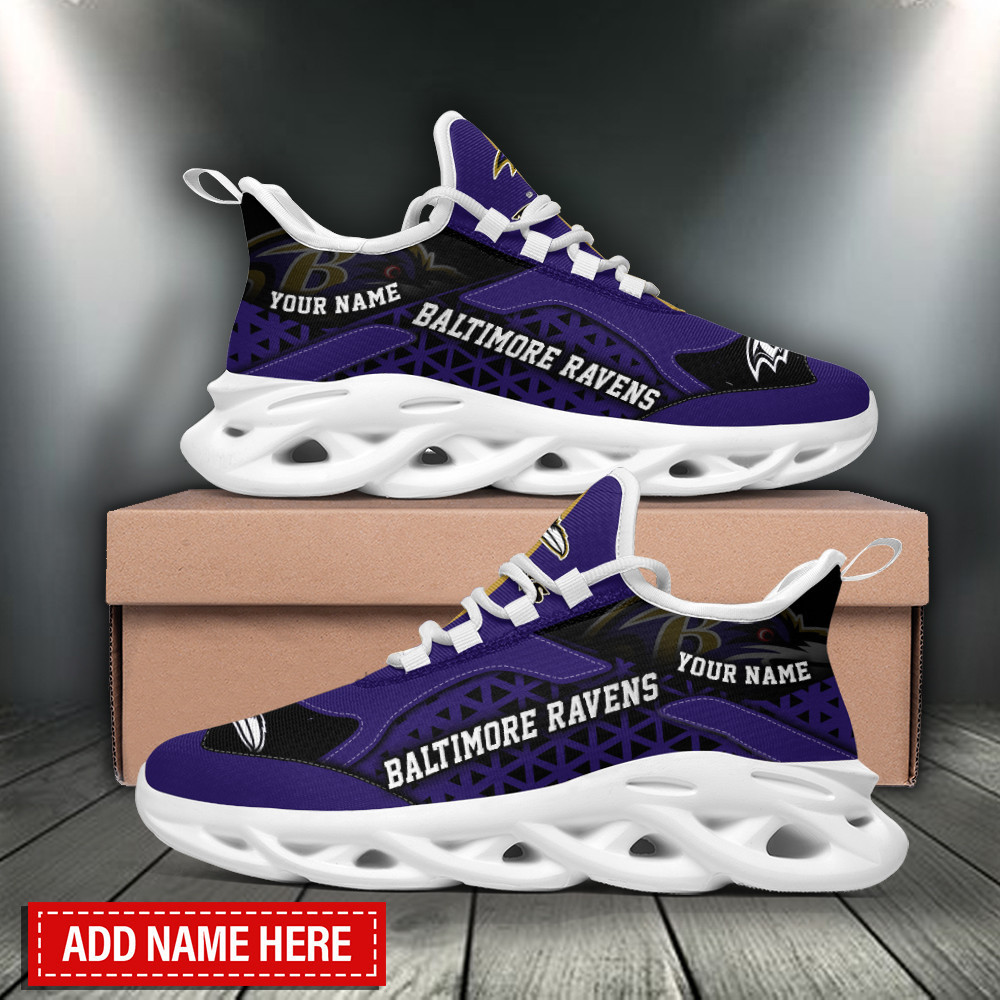 JWFancy Baltimore Ravens NFL Max Soul Shoes Sneakers For Men And Women