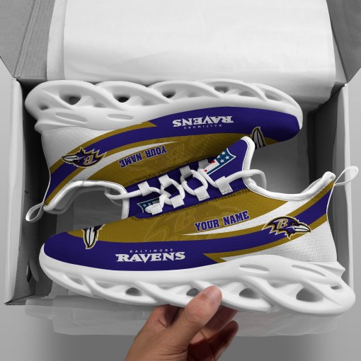 JWFancy Baltimore Ravens NFL Max Soul Shoes Sneakers For Men And Women