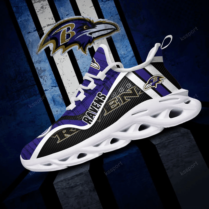 JWFancy Baltimore Ravens NFL Max Soul Shoes Sneakers For Men And Women