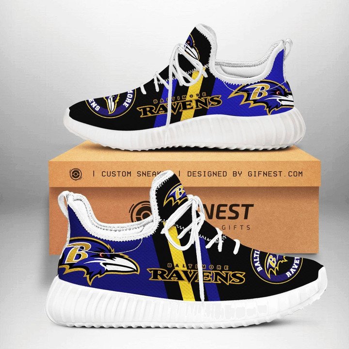 JWFancy Baltimore Ravens Reze Sneakers Shoes For Men And Women