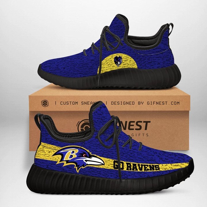 JWFancy Baltimore Ravens Reze Sneakers Shoes For Men And Women