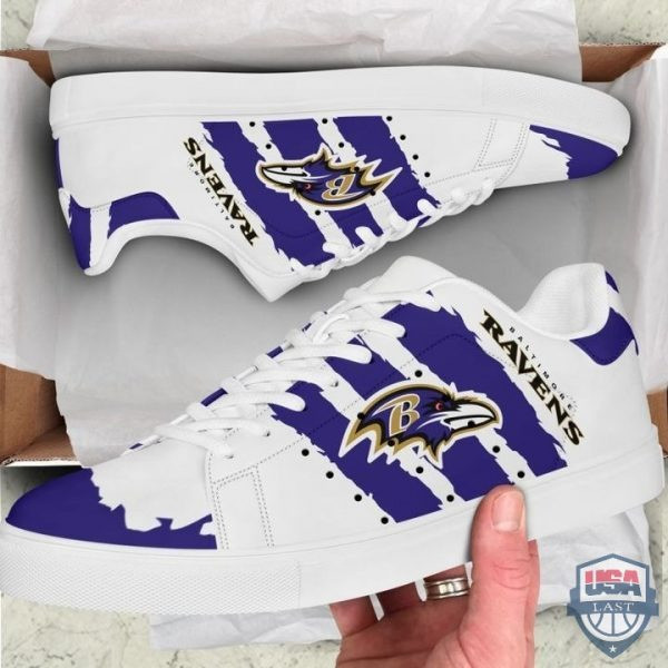 JWFancy Baltimore Ravens Skate Stan Shoes Sneakes For Men And Women