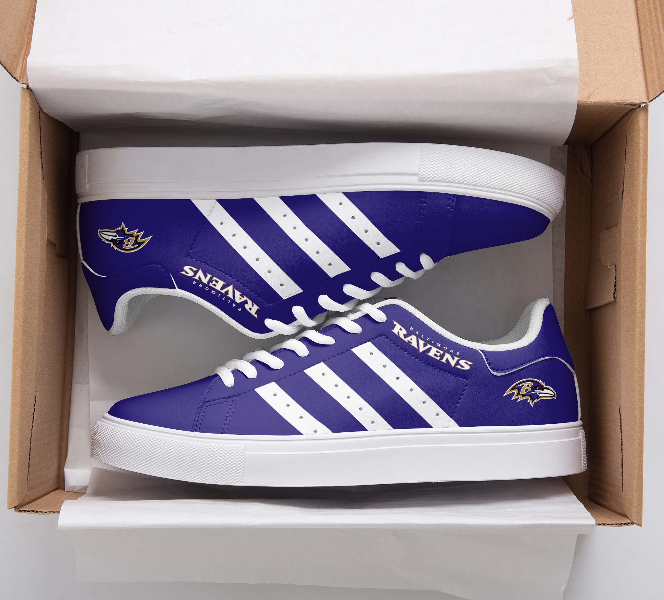 JWFancy Baltimore Ravens Skate Stan Shoes Sneakes For Men And Women