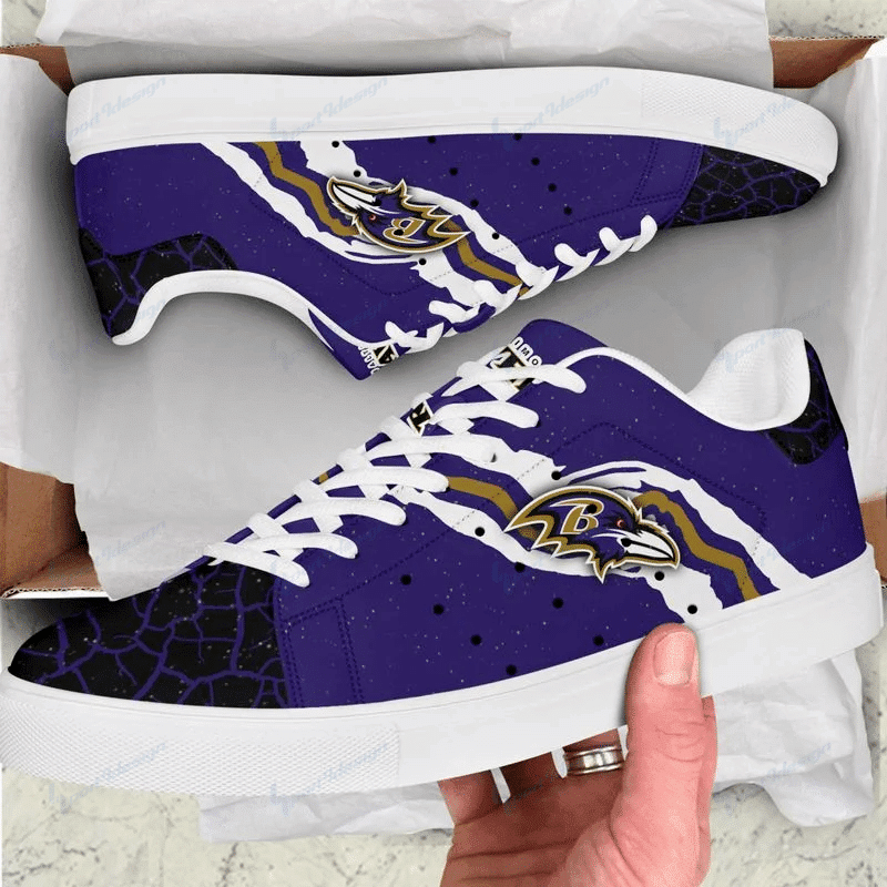 JWFancy Baltimore Ravens Skate Stan Shoes Sneakes For Men And Women