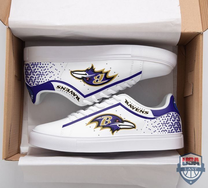 JWFancy Baltimore Ravens Skate Stan Shoes Sneakes For Men And Women