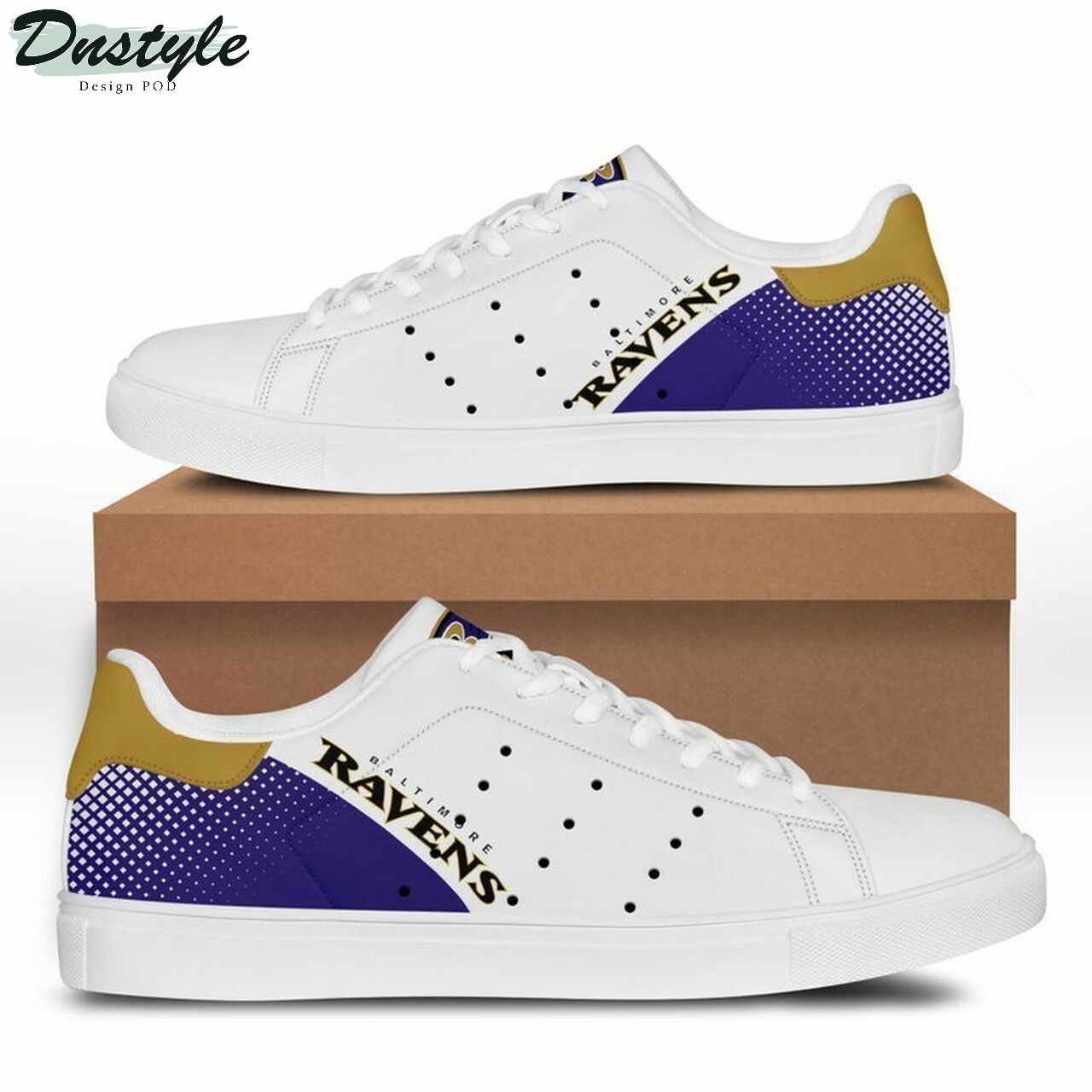 JWFancy Baltimore Ravens Skate Stan Shoes Sneakes For Men And Women