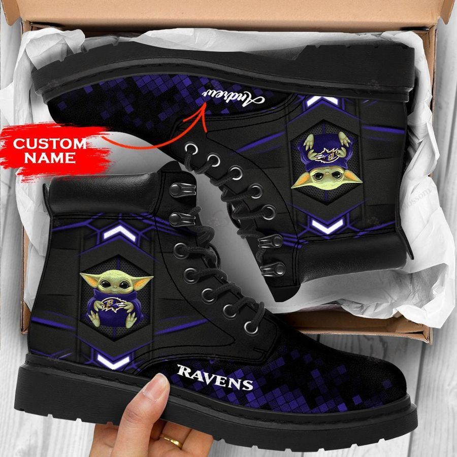 JWFancy Baltimore Ravens TBL Boots Shoes For Men And Women