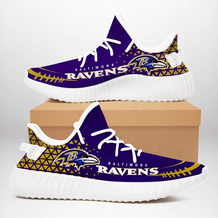 JWFancy Baltimore Ravens Yeezy Boost Shoes For Men And Women