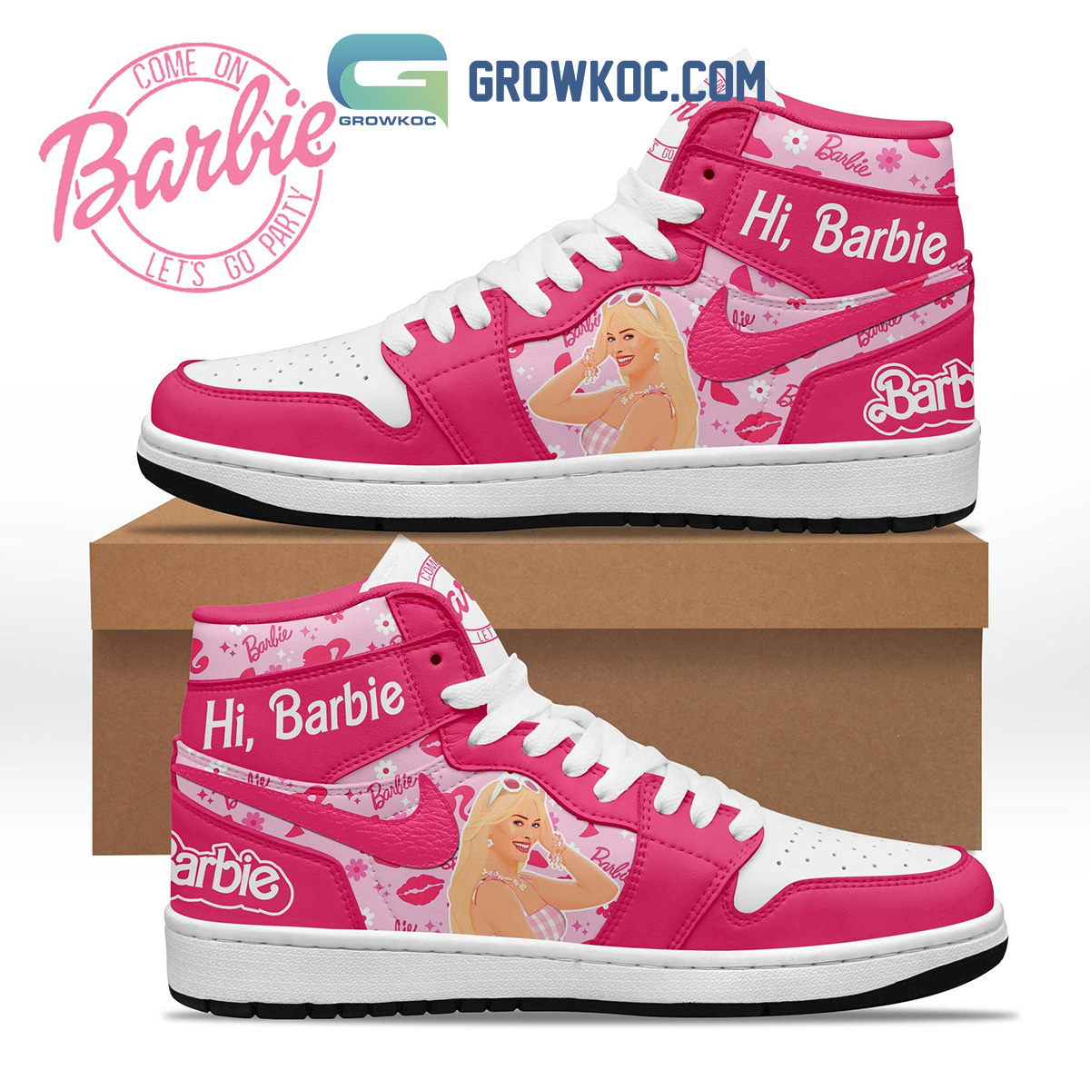JWFancy Barbie AJ1 High Sneakers Shoes For Men And Women