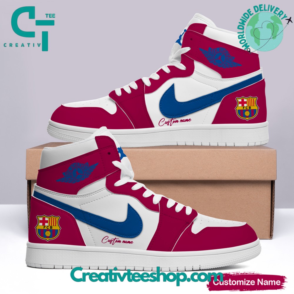 JWFancy Barcelona AJ1 High Sneakers Shoes For Men And Women