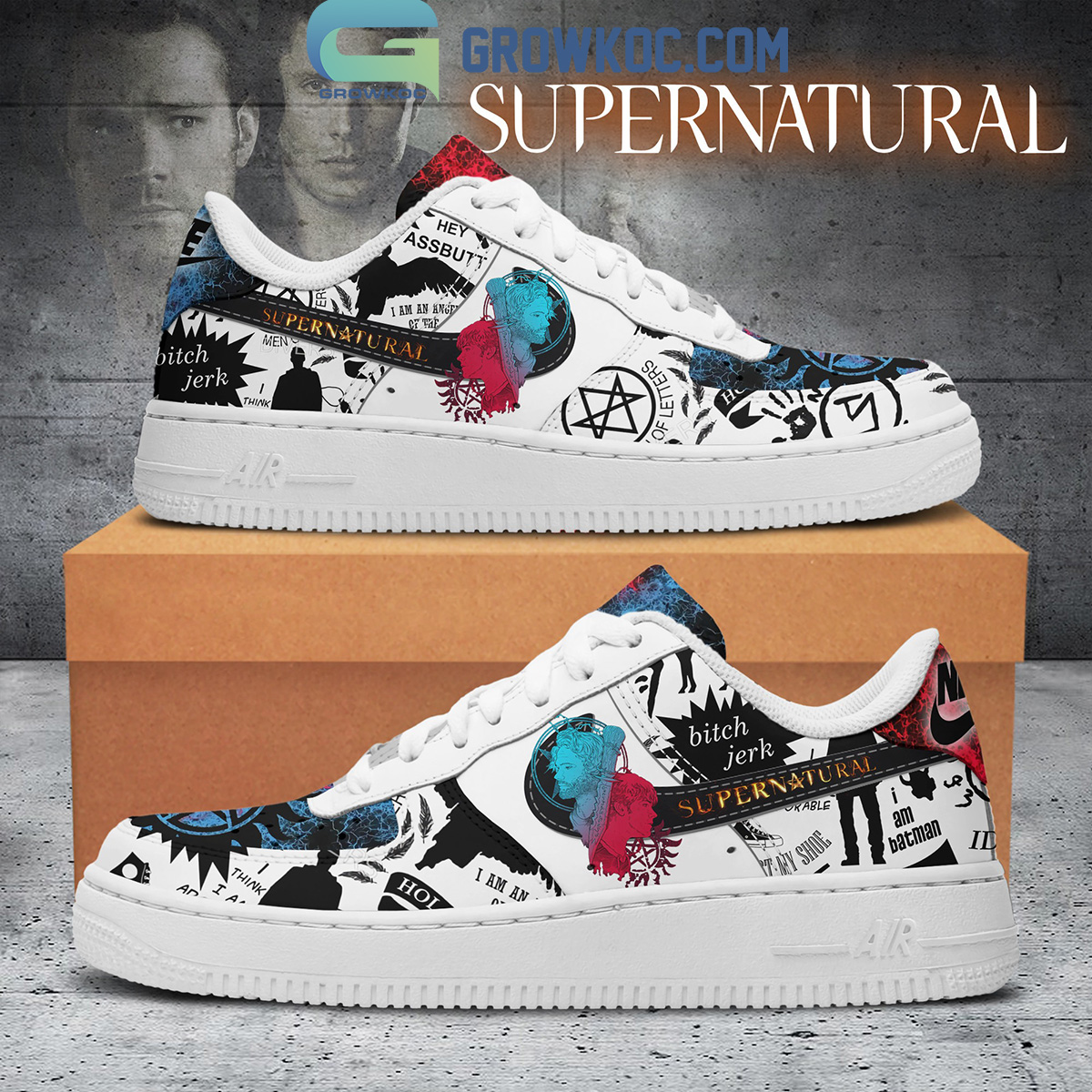 JWFancy Batman Air Low-Top Sneakers Shoes For Men And Women