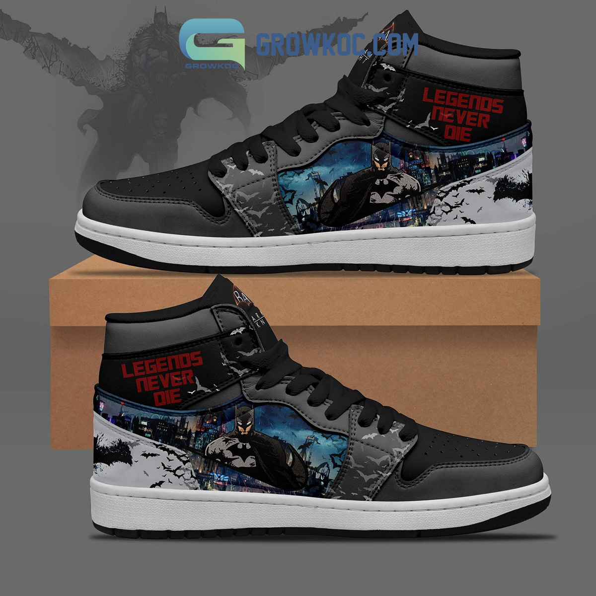 JWFancy Batman AJ1 High Sneakers Shoes For Men And Women