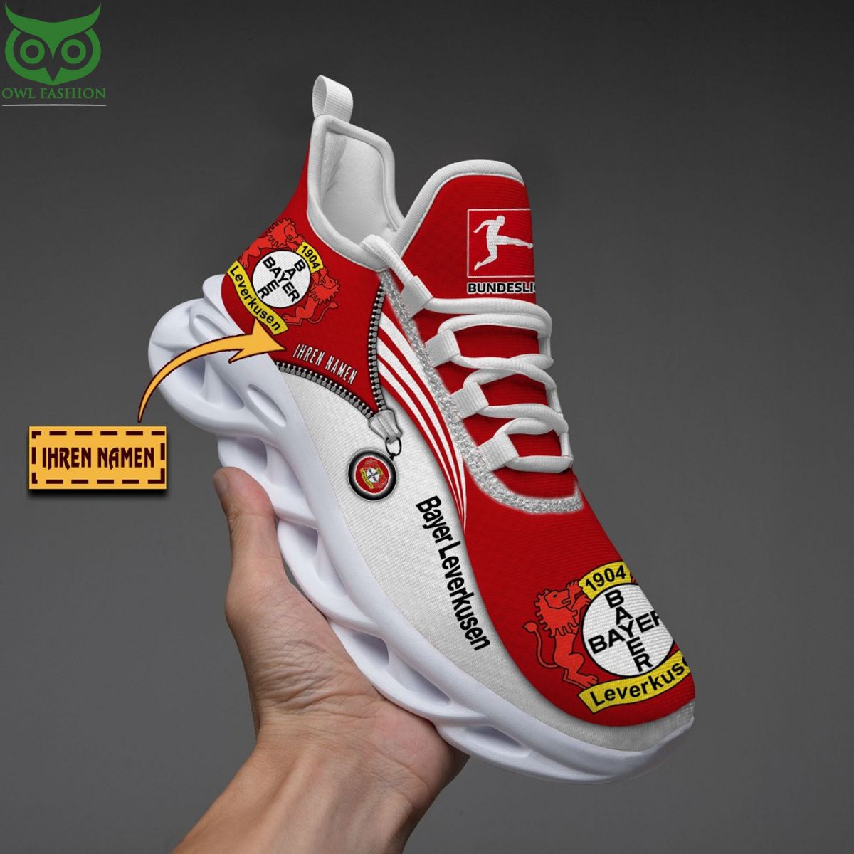 JWFancy Bayer 04 Leverkusen Max Soul Shoes Sneakers For Men And Women