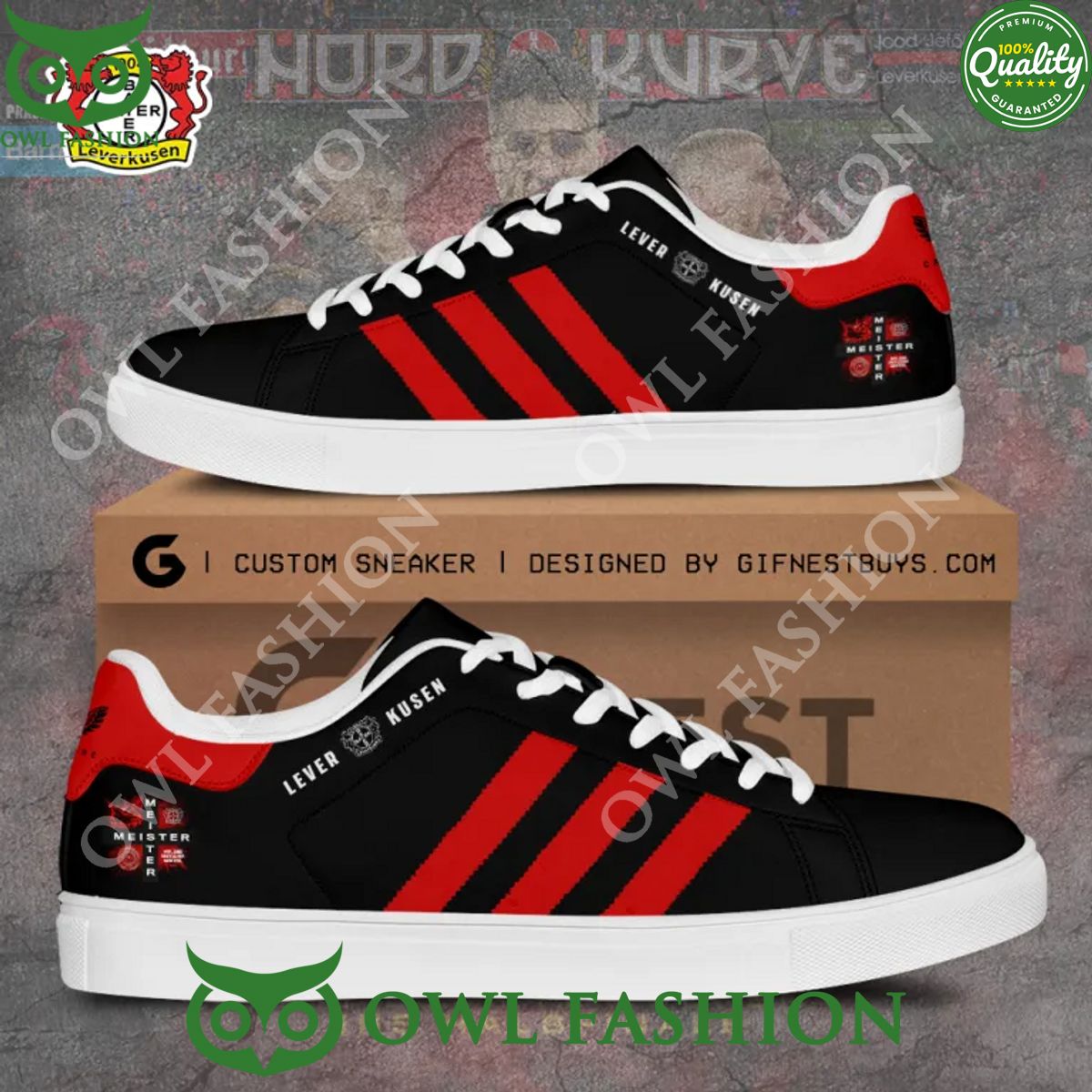 JWFancy Bayer 04 Leverkusen Skate Stan Shoes Sneakes For Men And Women