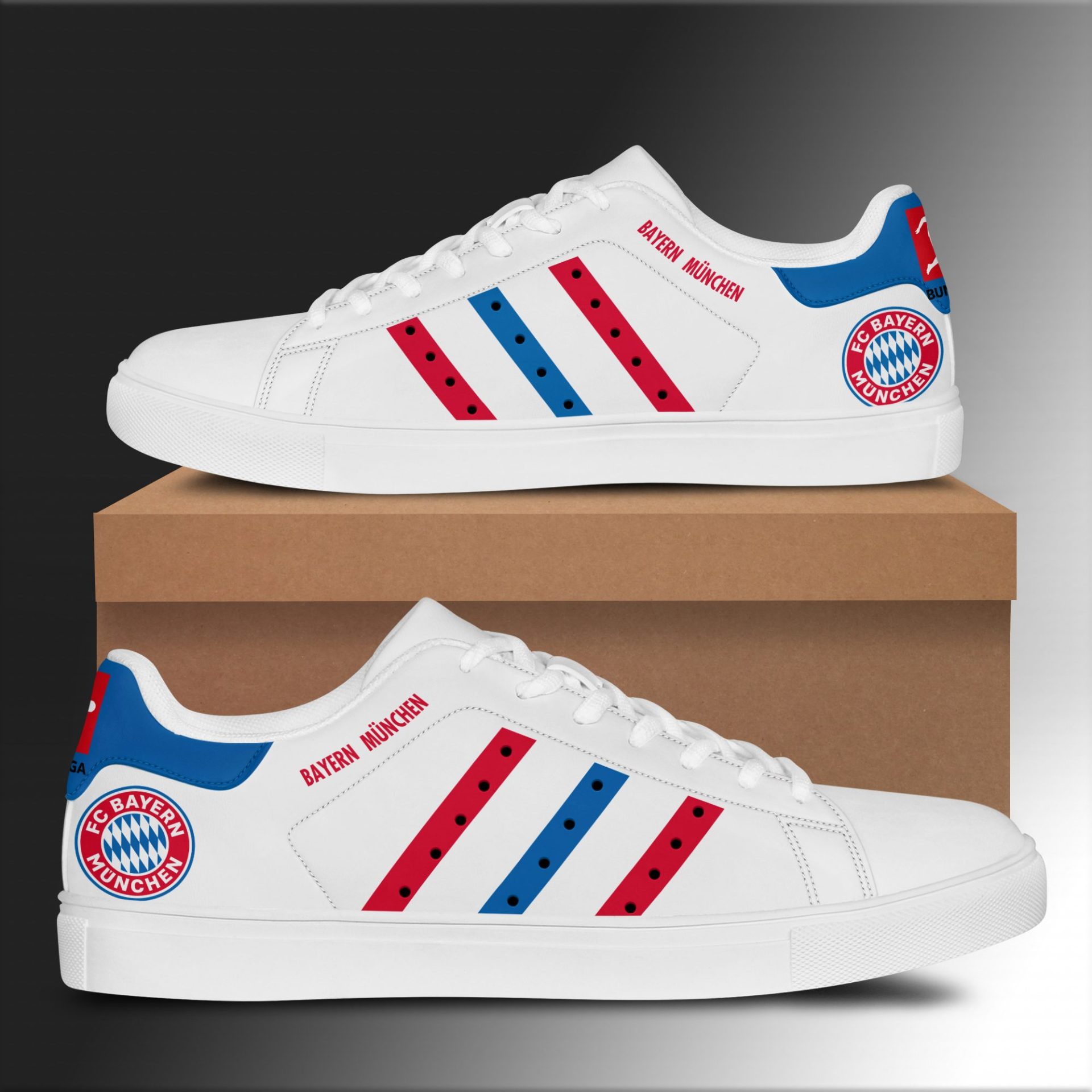 JWFancy Bayern Munich Skate Stan Shoes Sneakes For Men And Women